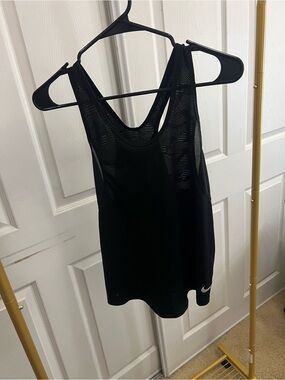 Nike Black Mesh Racerback Training Tank